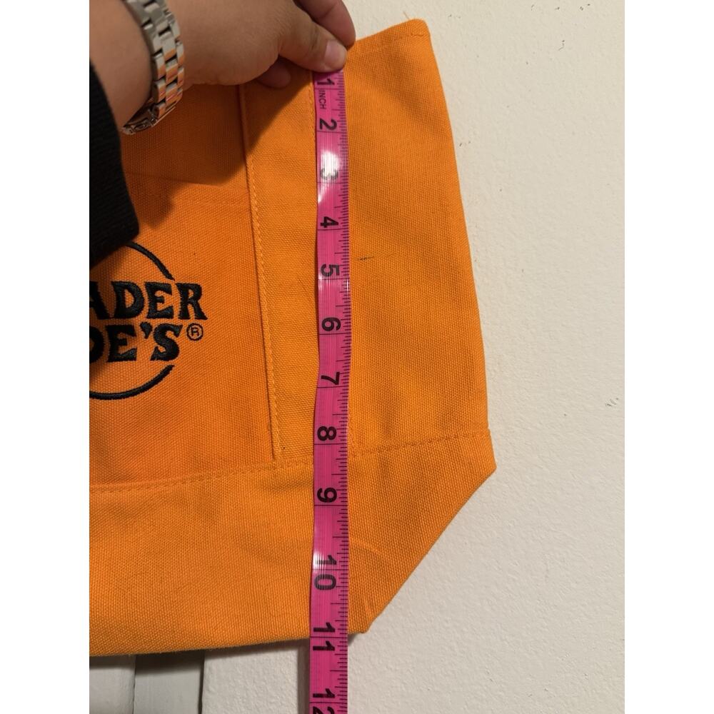 Brand New! Trader Joe’s Tote Bag Mini Orange - Picture 4 of 6